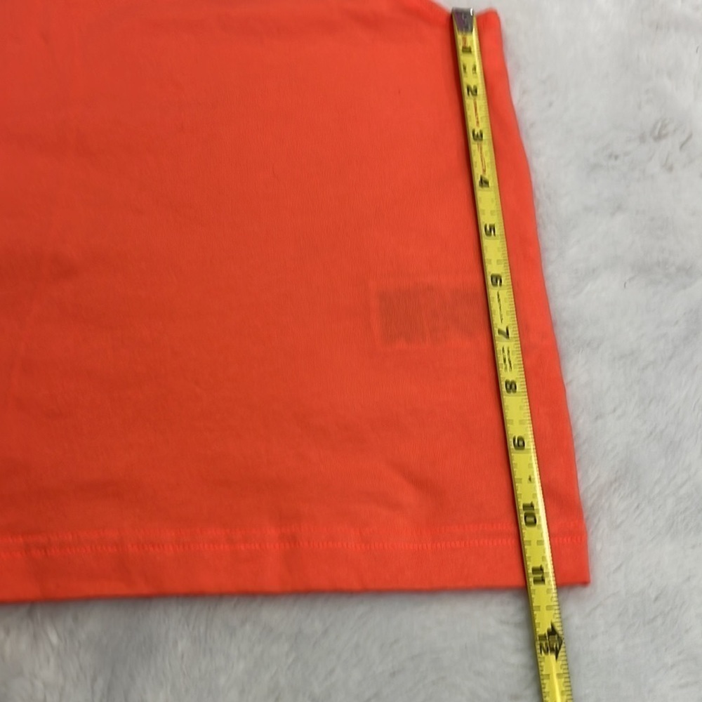 Adidas boyfriend tank size XL NWT coral/orange color crew neck 100% cotton - Picture 7 of 9